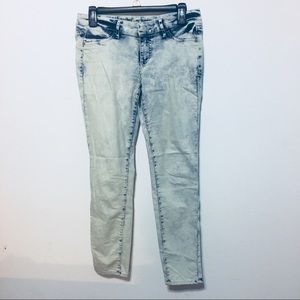 Mossimo Skinny Acid Wash Denim Jeggings, sz5
